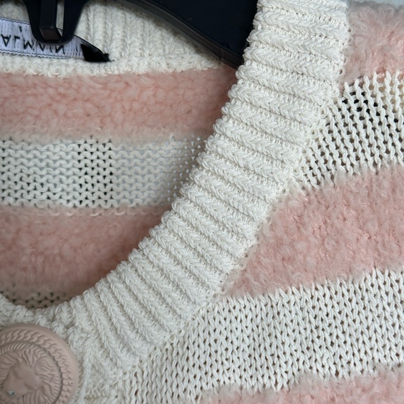 BALMAIN Striped wool-blend cardigan - Picture 5 of 8